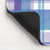 Madras Pset Blue en Paars Muismat (Hoek)