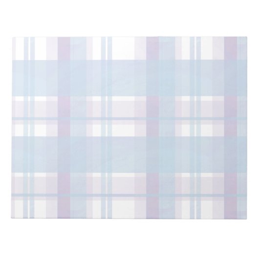 Madras Pset Blue en Paars Notitieblok (Voorkant)