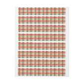 Madras Pset Blue en Paars Omwikkelbaar Adreslabel (Vel)