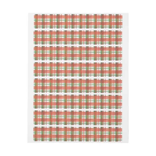 Madras Pset Blue en Paars Omwikkelbaar Adreslabel (Vel)