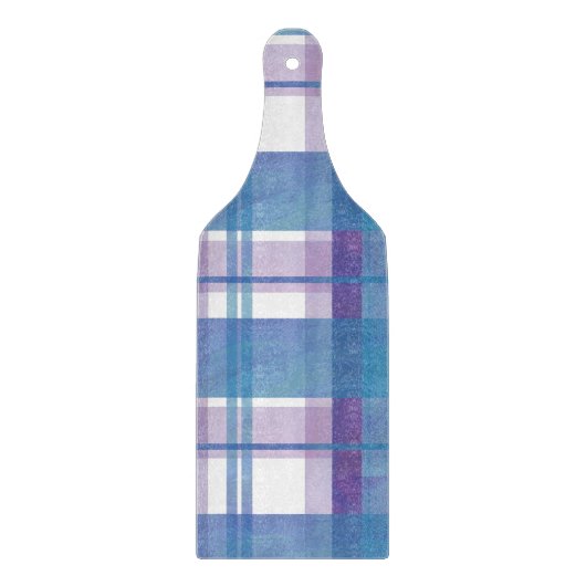 Madras Pset Blue en Paars Snijplank (Voorkant)