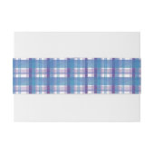 Madras Pset Blue en Paars Uitnodigingen Wikkel (Achterkant Voorbeeld)