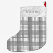 Madras Pset Gray Grote Kerstsok (Achterkant)