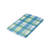 Madras Pset Green en Blue Badmat (Gekanteld)