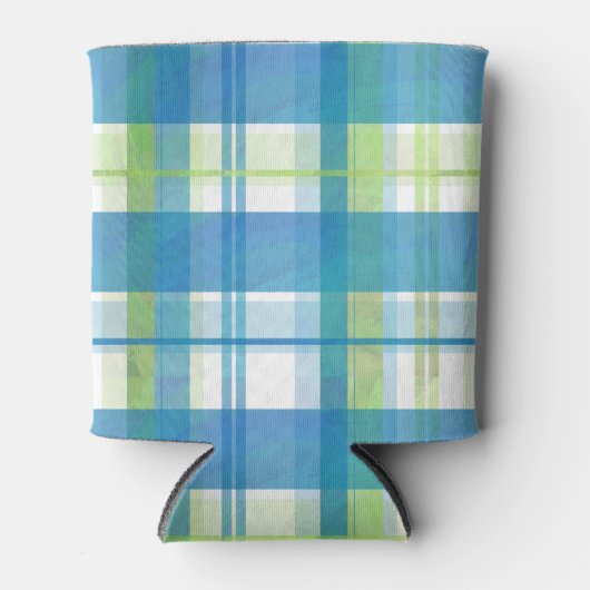 Madras Pset Green en Blue Blikjeskoeler (Voorkant)