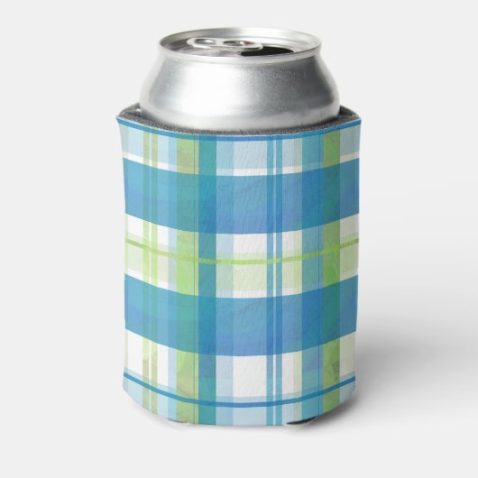 Madras Pset Green en Blue Blikjeskoeler (Blikje Achterkant)