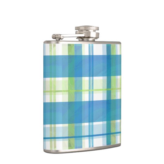 Madras Pset Green en Blue Heupfles (Rechts)