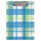 Madras Pset Green en Blue Klembord (Voorkant)