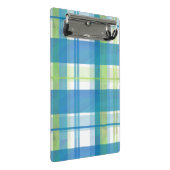 Madras Pset Green en Blue Mini Klembord (Schuin)