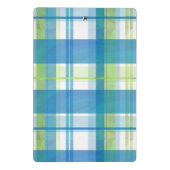 Madras Pset Green en Blue Mini Klembord (Achterkant)