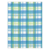 Madras Pset Green en Blue Tafelkleed (Voorkant)