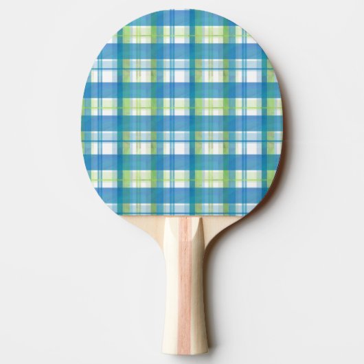 Madras Pset Green en Blue Tafeltennisbatje (Achterkant)