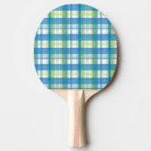 Madras Pset Green en Blue Tafeltennisbatje (Voorkant)