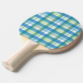 Madras Pset Green en Blue Tafeltennisbatje (Voorkant Gekanteld)