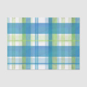 Madras Pset Green en Blue Tissuepapier (Voorkant)