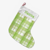 Madras Pset Green Grote Kerstsok (Voorkant (Hangend))