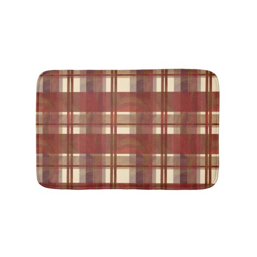 Madras Pset Herfst Red Badmat (Voorkant)