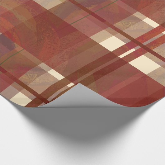 Madras Pset Herfst Red Cadeaupapier (Hoek)