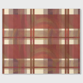 Madras Pset Herfst Red Cadeaupapier (Vlak)