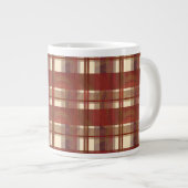 Madras Pset Herfst Red Grote Koffiekop (Voorkant rechts)
