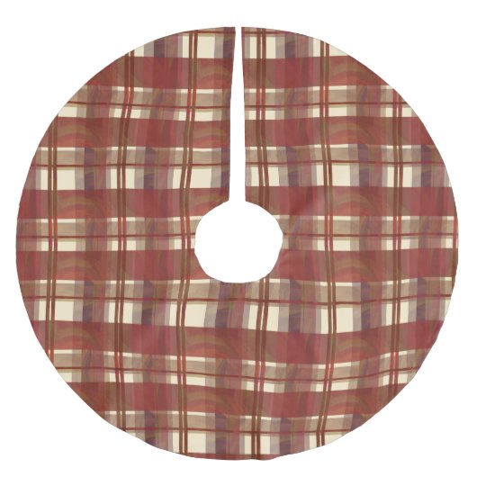 Madras Pset Herfst Red Kerstboom Rok (Voorkant)