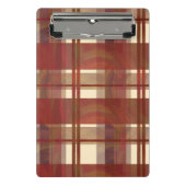 Madras Pset Herfst Red Mini Klembord (Voorkant)