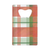 Madras Pset Kerstmis Creditkaart Flessenopener (Voorkant)