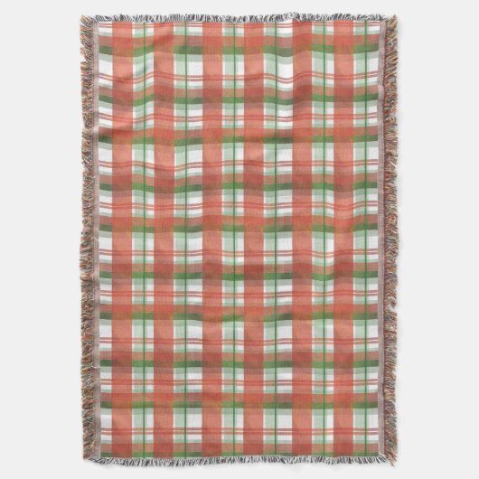 Madras Pset Kerstmis Deken (Voorkant Verticaal)