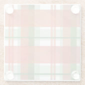 Madras Pset Kerstmis Glazen Onderzetter (Achterkant)