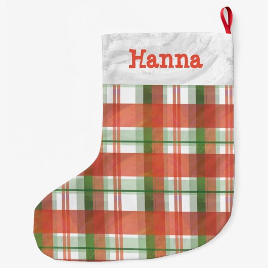 Madras Pset Kerstmis Grote Kerstsok (Achterkant)