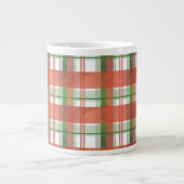 Madras Pset Kerstmis Grote Koffiekop (Voorkant)