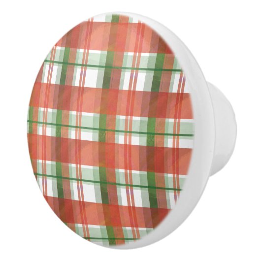 Madras Pset Kerstmis Keramische Knop (Rechts)