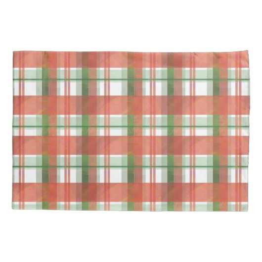 Madras Pset Kerstmis Kussensloop (Achterkant)