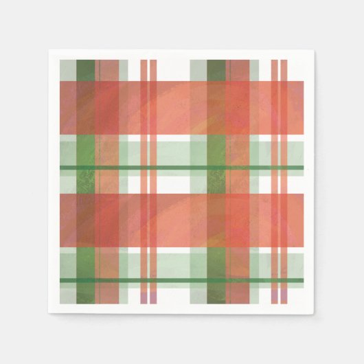 Madras Pset Kerstmis Servetten (Voorkant)