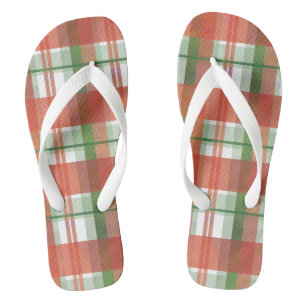 Madras Pset Kerstmis Teenslippers