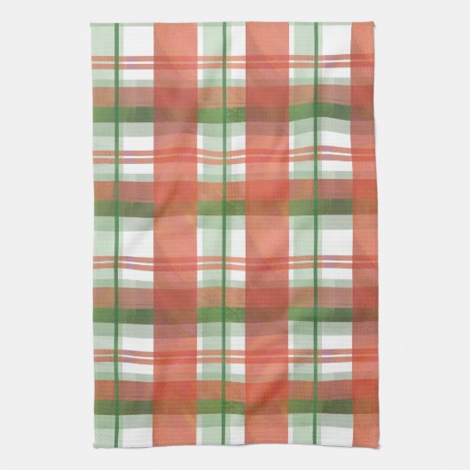 Madras Pset Kerstmis Theedoek (Verticaal)