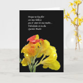 madre como Turkije geen hooi Flor Kaart (Gele Bloem)