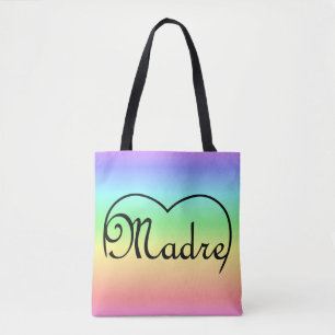 Madre Italire Moederhartregenboog Tote Bag