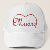 Madre Italy Moeder hart Rood Trucker Pet (Voorkant)