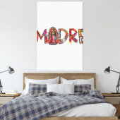 Madre Mexican Moeder Mama Latinx Our Lady of G Canvas Afdruk (Insitu (Slaapkamer))