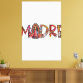 Madre Mexican Moeder Mama Latinx Our Lady of G Canvas Afdruk (Insitu (Woonkamer))
