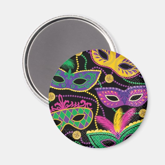 "MADRI GRA MASK" MAGNET (Voorkant / Achterkant)