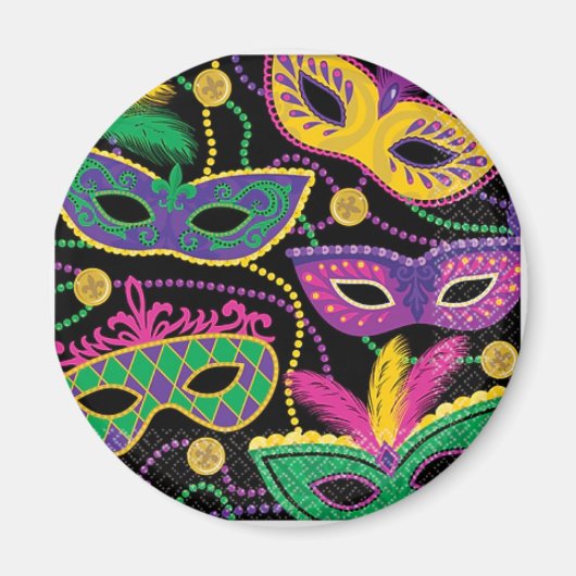 "MADRI GRA MASK" MAGNET (Voorkant)
