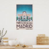 Madrid Architecture Poster Puerta de Alcalá (Keuken)
