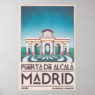 Madrid Architectuur Poster Puerta de Alcalá