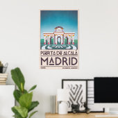 Madrid Architectuur Poster Puerta de Alcalá (Thuiskantoor)