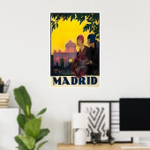 Madrid Art Baldrich Print Spanje Reisposter (Thuiskantoor)