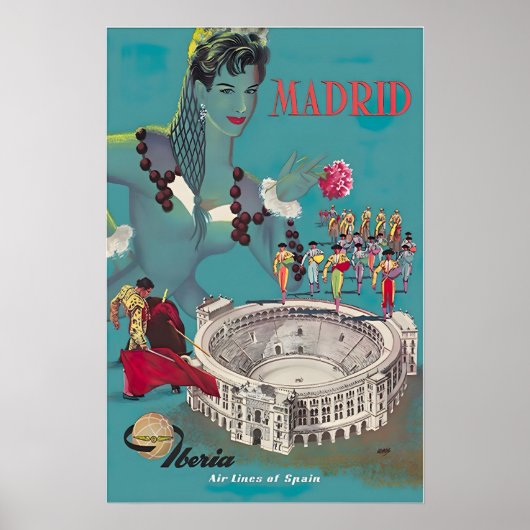 Madrid Art Spain Print Spanish Painting Iberia Tra (Voorkant)