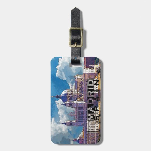 Madrid Bagagelabel (Voorkant verticaal)