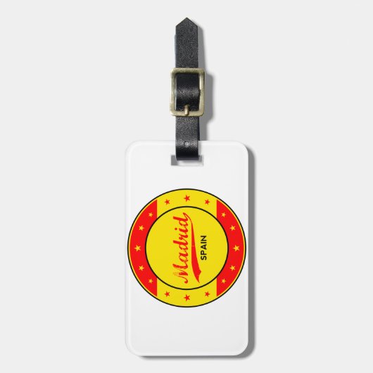 Madrid Bagagelabel (Voorkant verticaal)